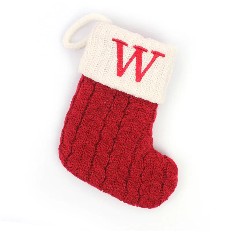 Mini Knit Letter Stocking