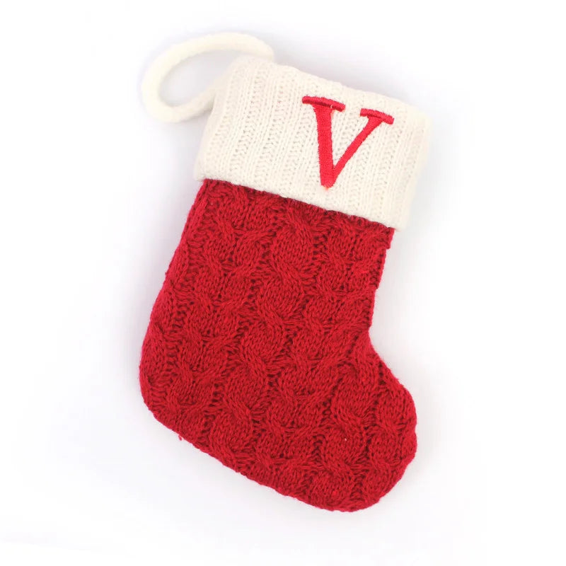 Mini Knit Letter Stocking