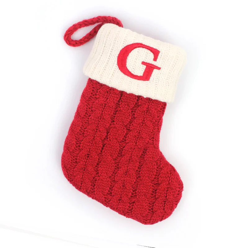 Mini Knit Letter Stocking