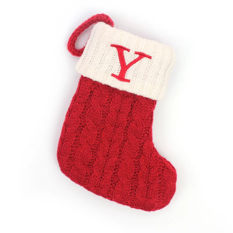 Mini Knit Letter Stocking