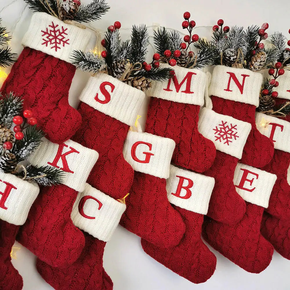 Mini Knit Letter Stocking