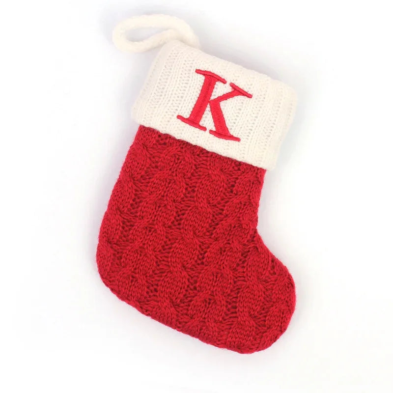 Mini Knit Letter Stocking