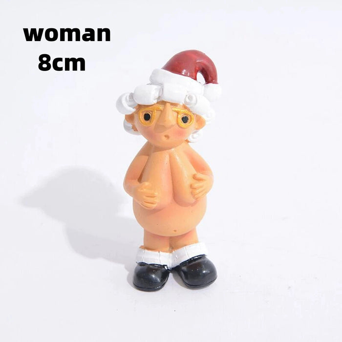 Naughty Mr & Mrs Claus Ornaments