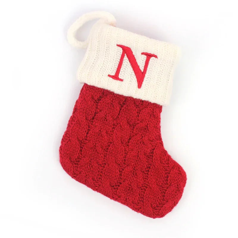 Mini Knit Letter Stocking