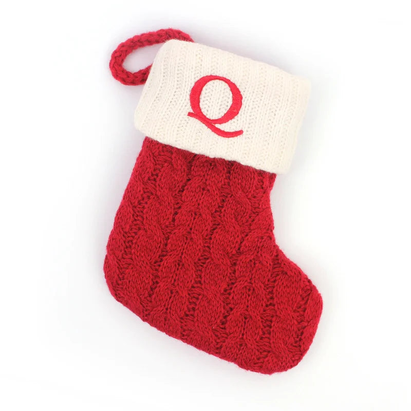 Mini Knit Letter Stocking