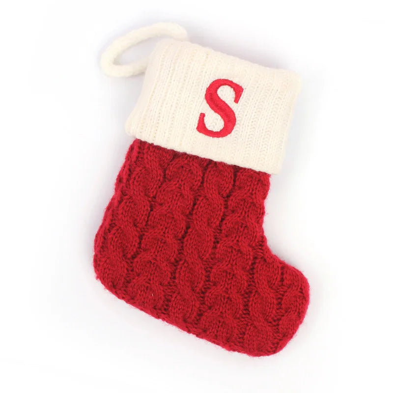 Mini Knit Letter Stocking