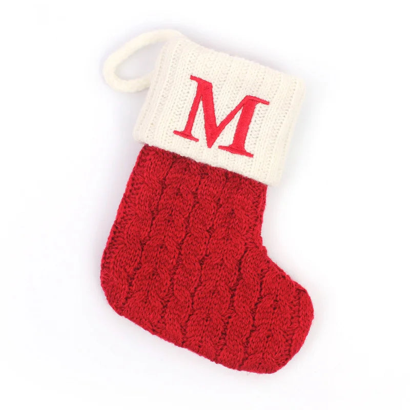 Mini Knit Letter Stocking