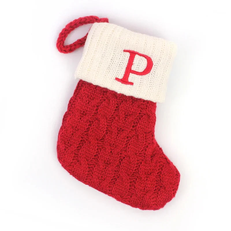 Mini Knit Letter Stocking