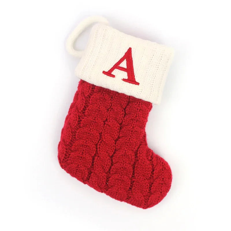 Mini Knit Letter Stocking