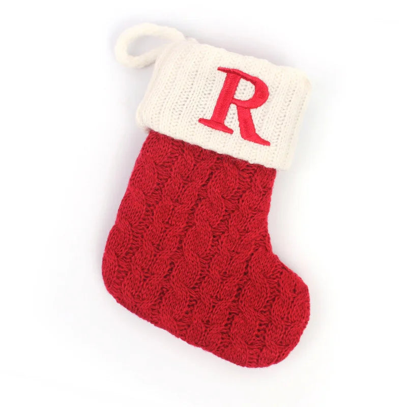 Mini Knit Letter Stocking