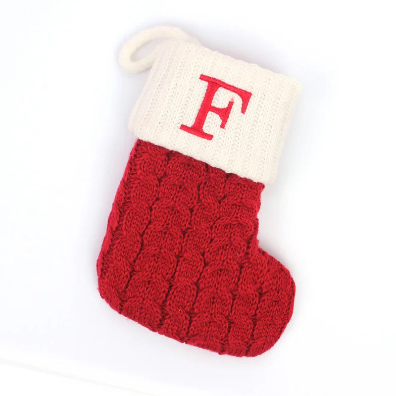 Mini Knit Letter Stocking