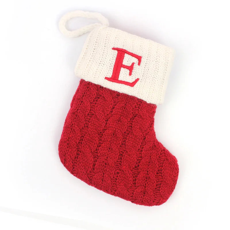 Mini Knit Letter Stocking