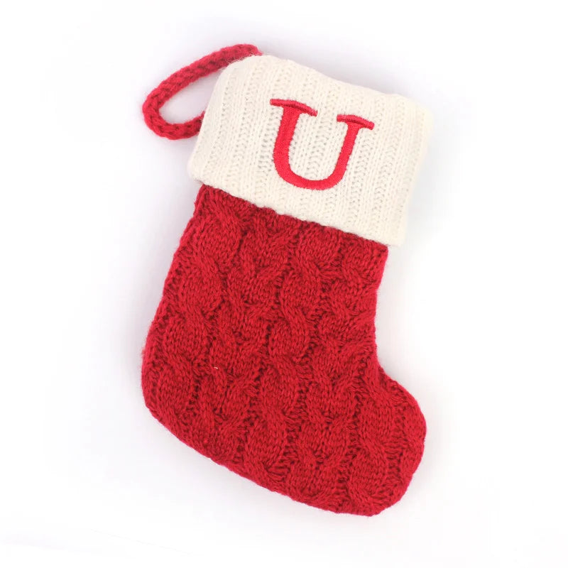 Mini Knit Letter Stocking