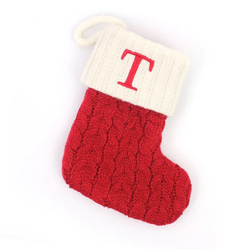 Mini Knit Letter Stocking