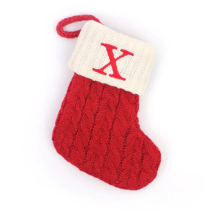 Mini Knit Letter Stocking