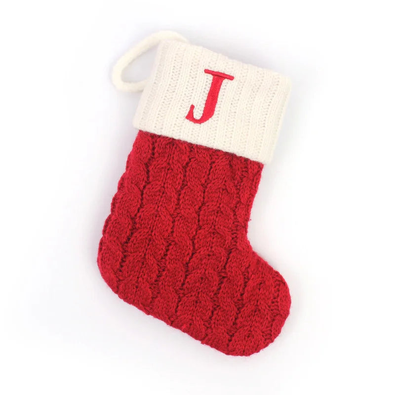Mini Knit Letter Stocking